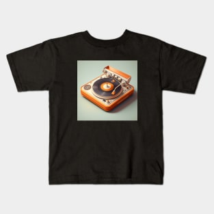 Turntable illustration Kids T-Shirt